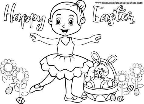 Print it out and decorate your paper easter egg. Top 5 Preschool Ballet Easter songs and Coloring Sheet ...