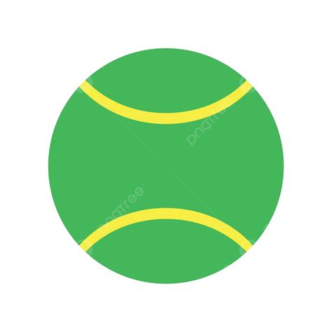 Tennis Ball Icondifferent Color Yellow Green Tenis Vector Yellow