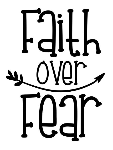 Faith Over Fear Religious Free Svg File Svg Heart