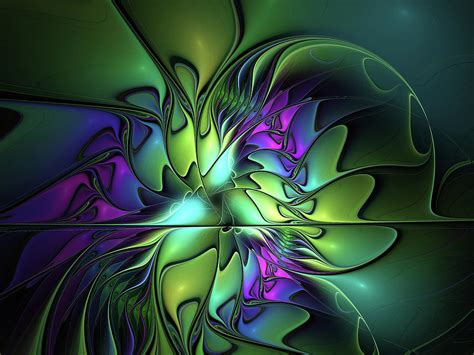 Fascinated Colorful Abstract Fractal Fantasy Digital Art By Gabiw Art