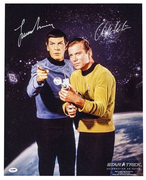 Lot Detail William Shatner And Leonard Nimoy Dual Signed 16x20 Star