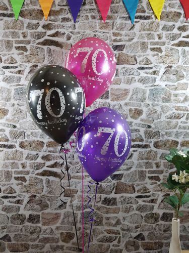 70th Birthday Balloons 70th Birthday Parties Birthday Party