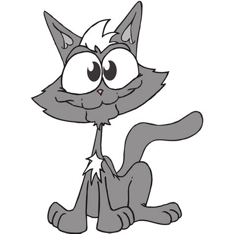 Gray Cartoon Cat Png Svg Clip Art For Web Download Clip Art Png