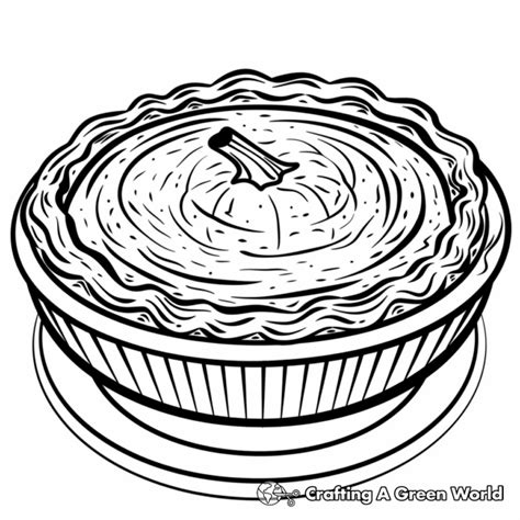 Pumpkin Pie Coloring Pages - Free & Printable!