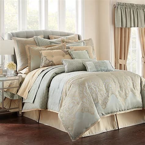 Waterford® Linens Aramis Comforter Set In Aquagold Bed Bath And