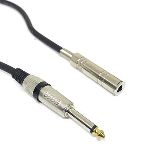 Secro 635mm14 Mono Plug Male To 635mm14 Female Cable Audio