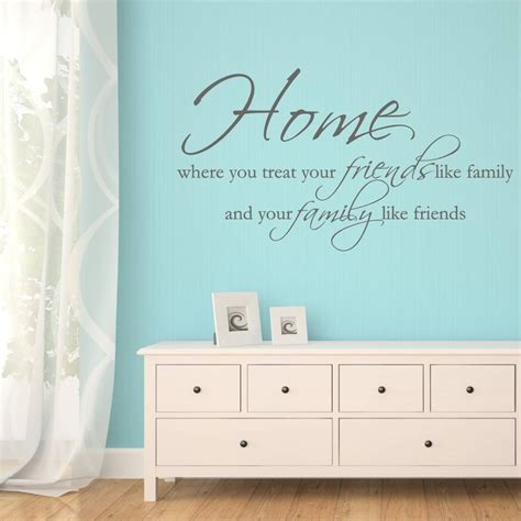 Home Quote Wall Sticker By Mirrorin