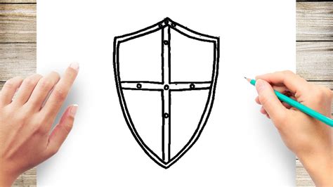 How To Draw A Shield Easy Drawing Step By Step 149 Youtube Images And