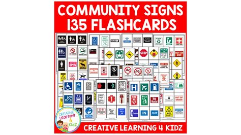 Community Safety Survival Signs And Symbols 135 Flashcards Etsy