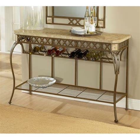 Brookside Metallic Brown 48 Inch Buffet Wrought Iron Console Table
