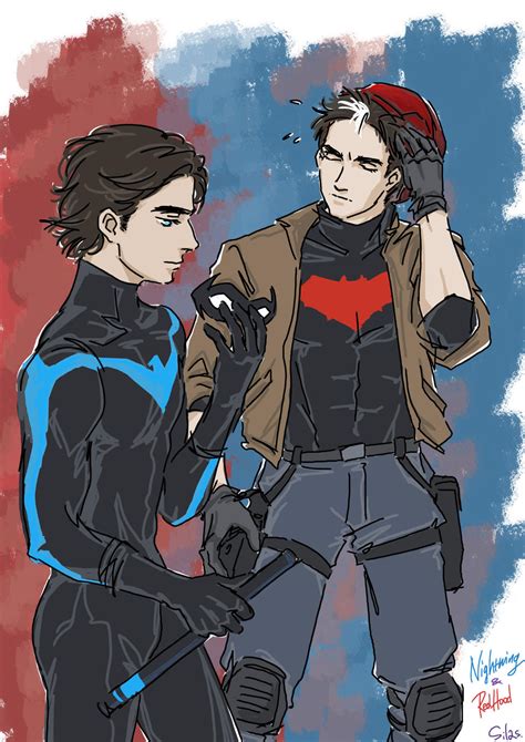 Nightwing And Red Hood By Silassamle On Deviantart
