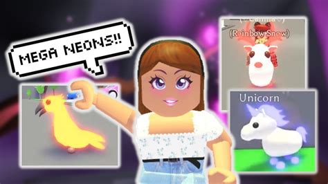 Every Legendary Mega Neon Pet In Adopt Me Roblox Youtube