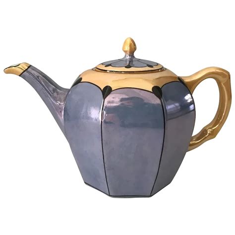 Bohemian Lustre Teapot Circa 1892 1907 Tea Pots Tea Pots Vintage