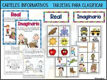 Real E Imaginario By Educaclipart Tpt