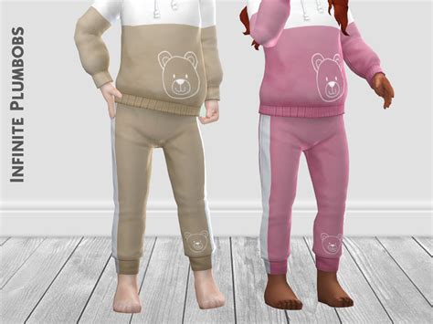 The Sims Resource Ip Toddler Teddy Bear Joggers