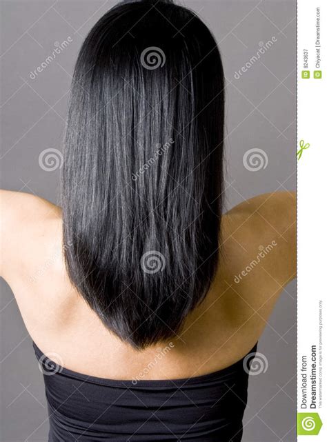 Another great thing about this look is that it's so versatile! Long Straight Black Hair stock image. Image of beauty ...