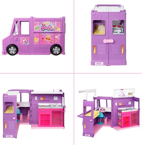 It also comes with 30 play food pieces and utensils, including an ear of corn, a pizza slice, a. Barbie Food-Truck - Playpolis