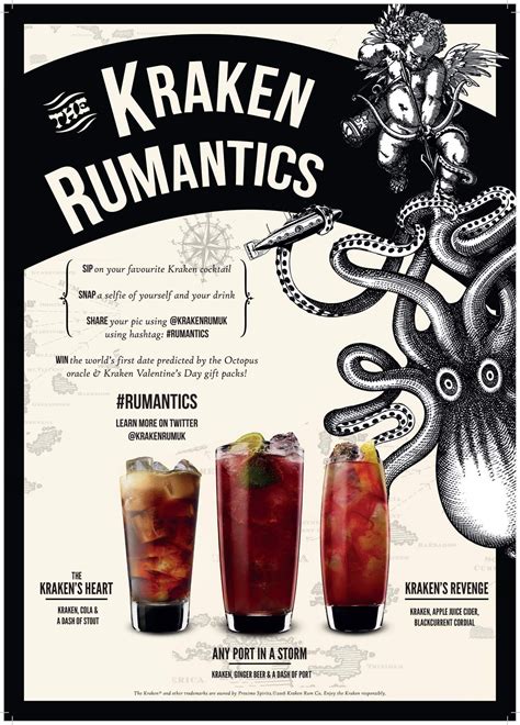 Kraken rum has gathered quite the following over the years. Kraken Rum cocktails | Spiced rum drinks, Kraken rum, Rum ...