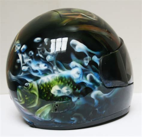 Airbrushed Wildlife Motorcycle Helmet Theo Howards Creative Works