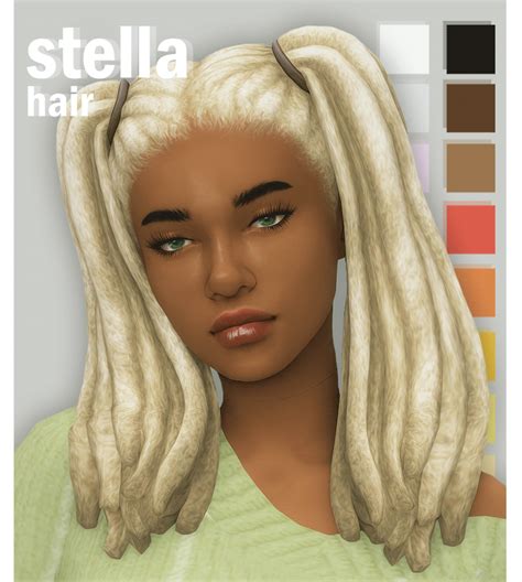 Stella Hair Updated Aug 2020 Okruee Sims Hair Womens Hairstyles