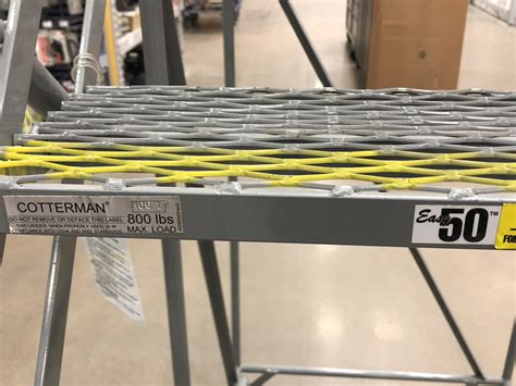 Easy 50 Cotterman Industrial 10 Step Rolling Ladder