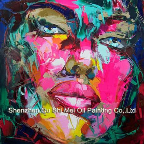 Handmade Oil Painting Woman Face Oil Painting On Canvas