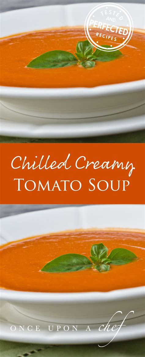 The roasted tomatoes give it a rich umami flavor. Chilled Creamy Tomato-Basil Soup | Recipe | Recipes, Creamy tomato basil soup, Best soup recipes