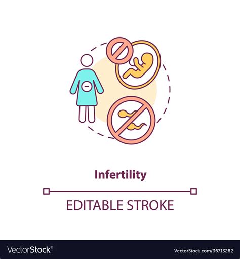Infertility Concept Icon Royalty Free Vector Image