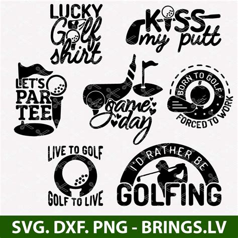 Golf Svg Cut File Golf Svg Bundle Golf Player Svg Golf Png