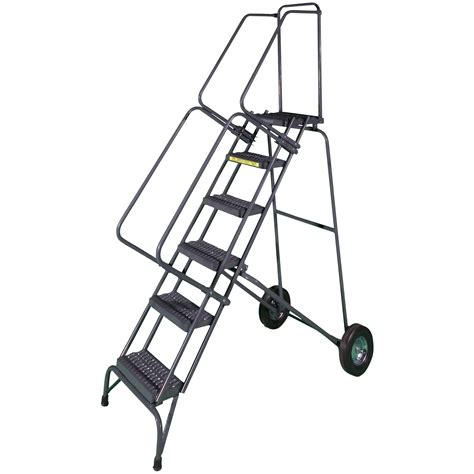 Ballymore Fawl 6 Fold And Store 6 Step Gray Steel Folding Rolling Safety