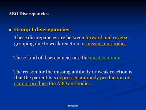 Ppt Abo Discrepancies Powerpoint Presentation Id183768