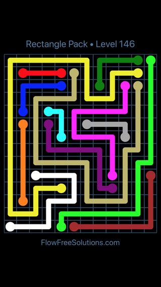 Flow Free Rectangle Pack X Level Puzzle Solution And Answer