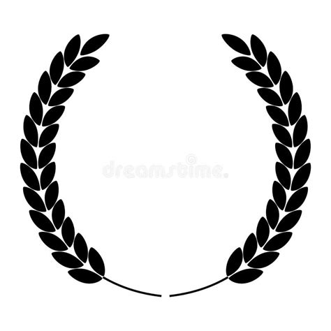 Greek Laurel Or Olive Winner Award Wreath Or Leaf Frame Vector Isolated