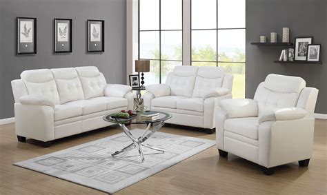 Finley White Living Room Set From Coaster Coleman Furniture