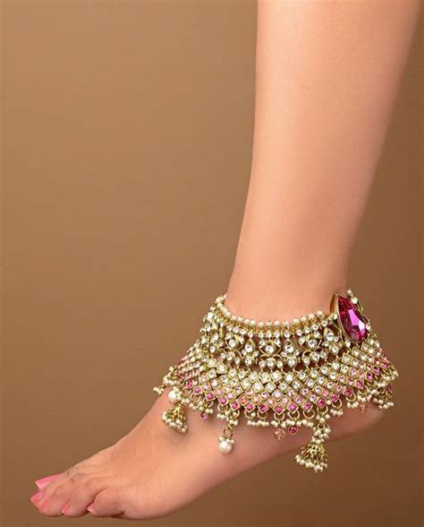 Find Inspiration And Designs On Unique Indian Bridal Anklets For Your