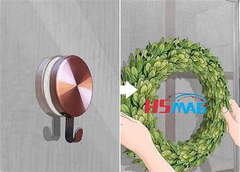 Applying Wreath Hanging Magnets Magnets By Hsmag