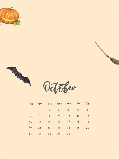 October Calendar October Calendar Wallpaper October Calendar