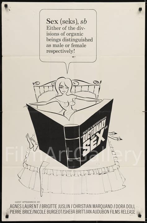 dictionary of sex 1964 radley metzger exploitation vintage film poster