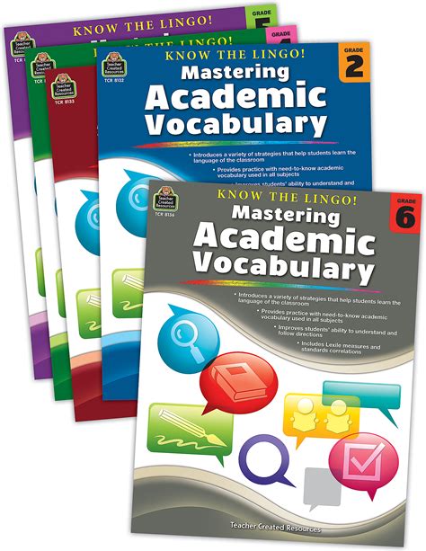 Know The Lingo Mastering Academic Vocabulary Set Tcr6896 Teacher