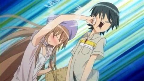 Anime Boy Punches Girl Anime Girl