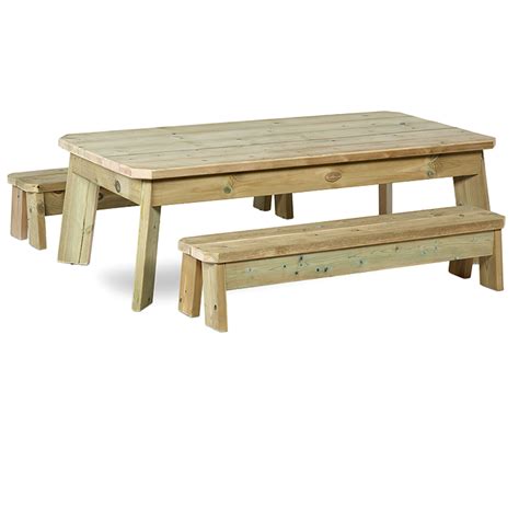 Outdoor Table and Bench Sets - Rectangular - Early Years Direct