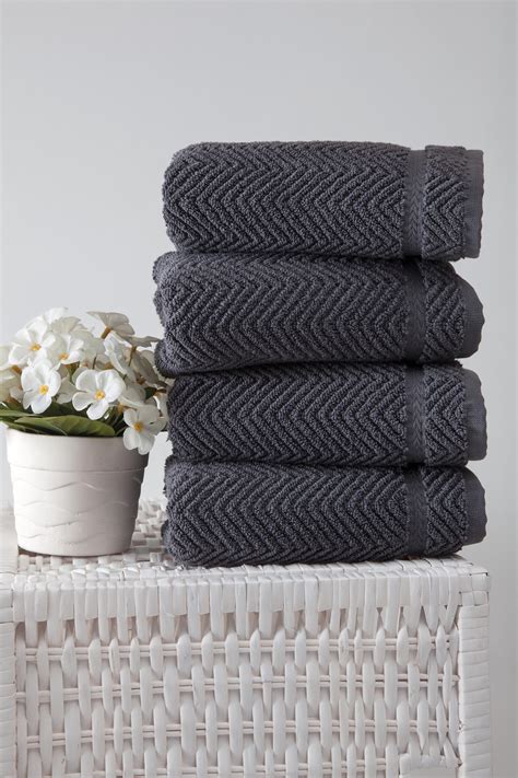 100 Turkish Cotton Maui Collection Luxury Hand Towels Set Of 4 Ozan