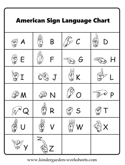 How To Sign Worksheet In Asl