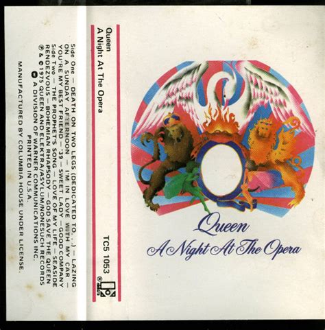 Queen A Night At The Opera Cassette Discogs