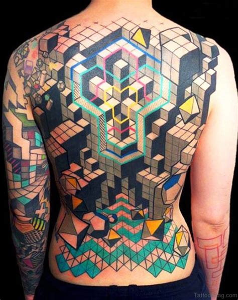 75 Excellent Geometric Tattoos On Back