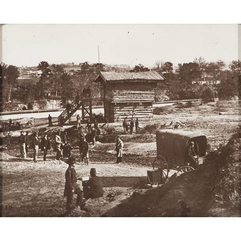 Group Of Eight Civil War Photographs Originally Taken By Brady Printed