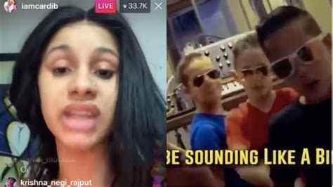 No Cardi B Isnt Beefing With Some Suburban Rapping Quadruplets