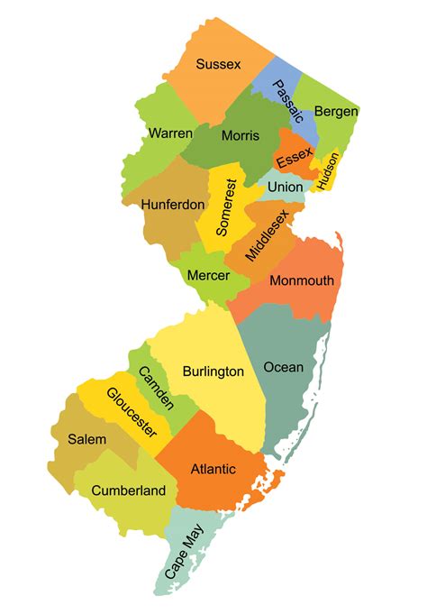 Maps Of New Jersey Counties Kial Selina