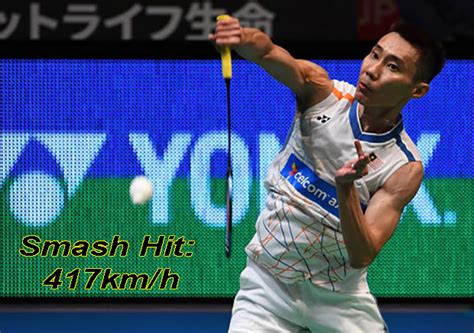 Lee chong wei's smash was slightly better than jan o jorgensen's effort in the malaysia open. Lee Chong Wei hits the fastest smash in the world at 417km ...
