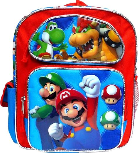 Super Mario 12 Toddler School Backpack Boys Book Bag Au